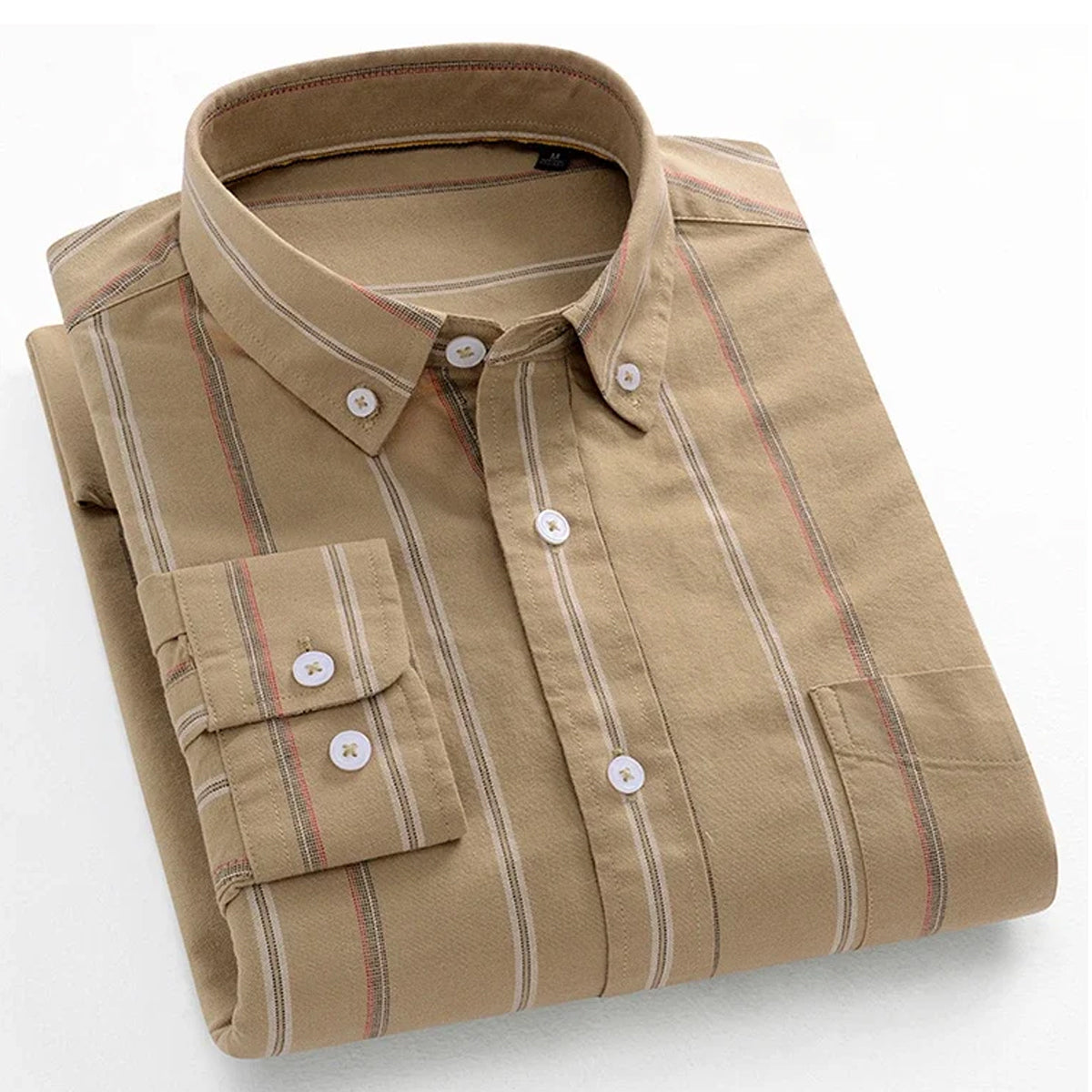 Men's Pure Cotton Checks Pattern Slim Fit Semi Cutaway Collar Full Sleeve Formal Shirt