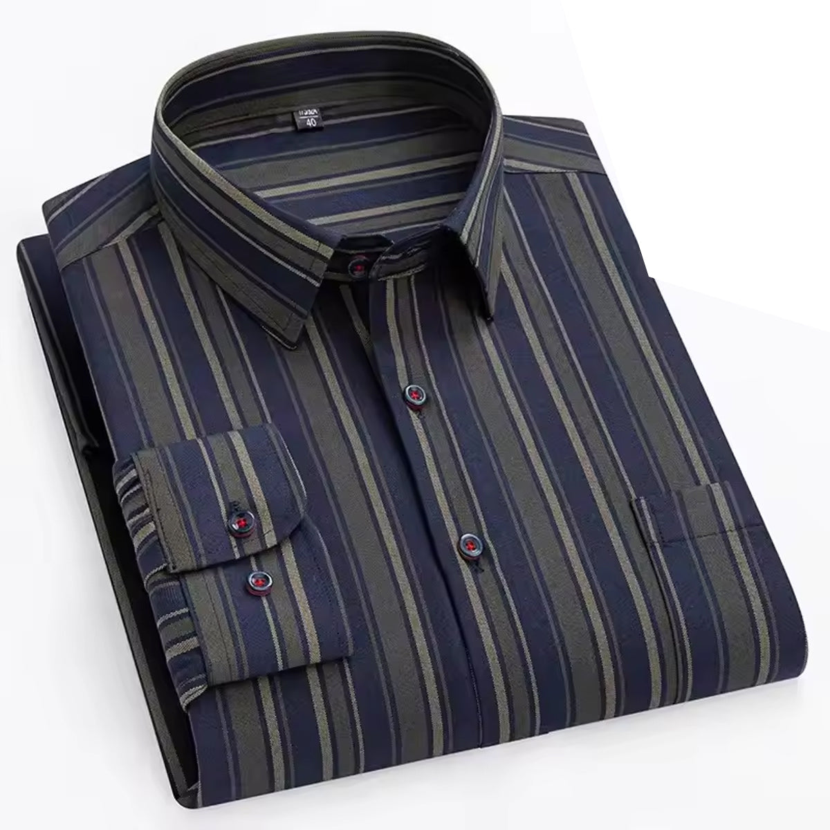 Men's Cotton Blend Striped Shirt