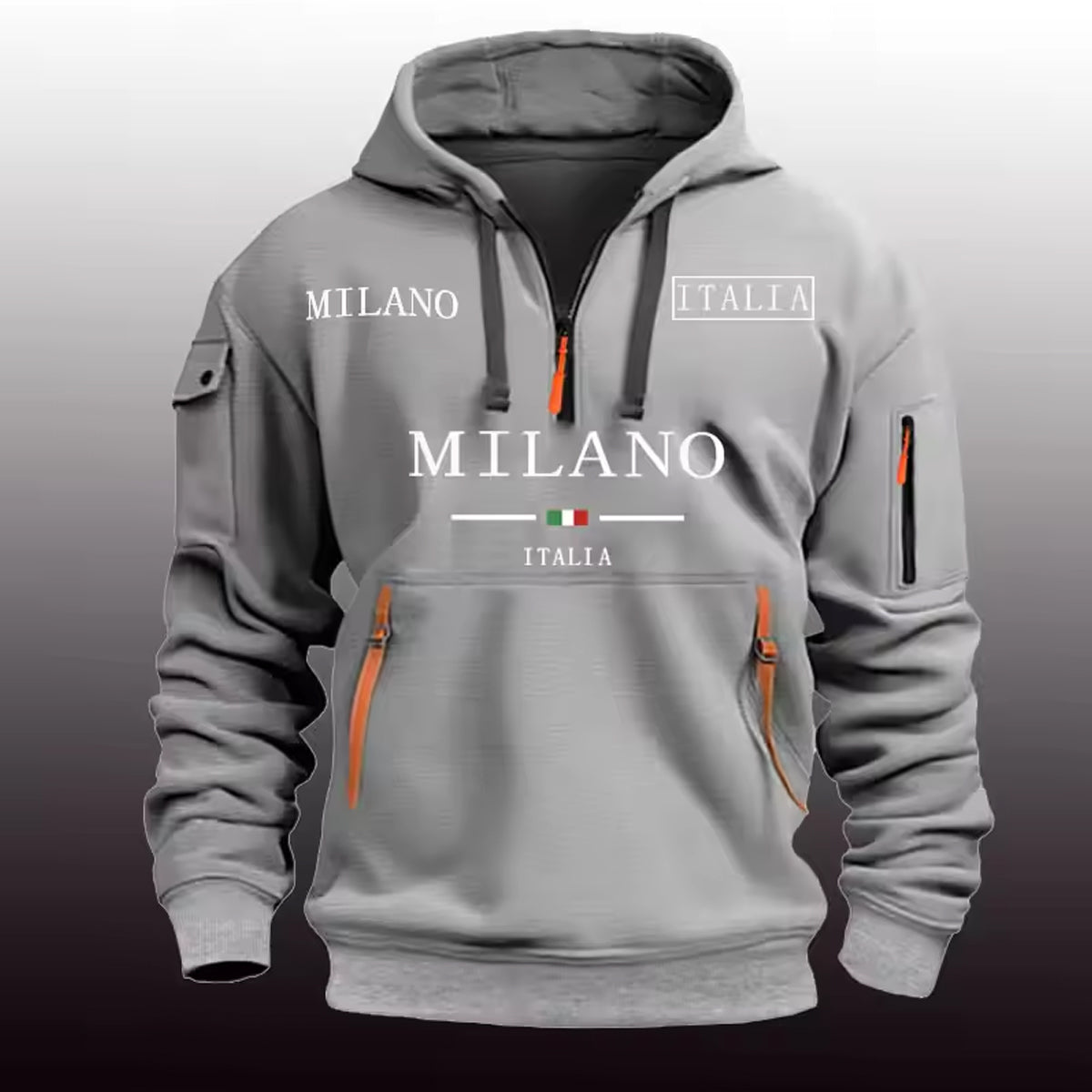 Packable Hooded Classic Wool Blend Jacket