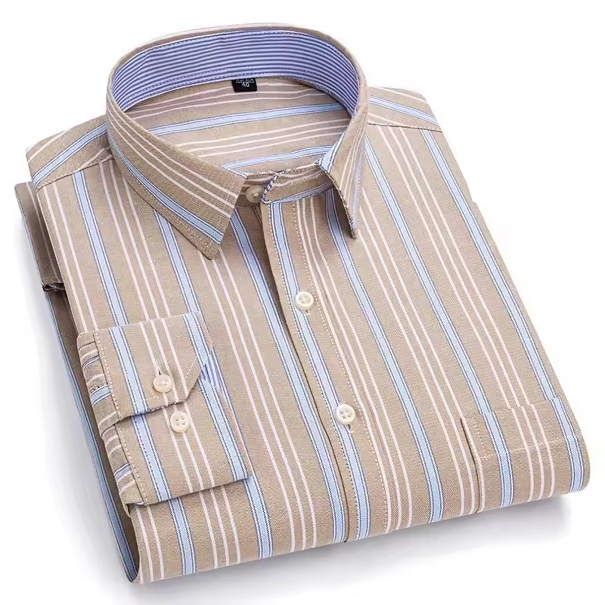 Men's Casual Wear Horizontal Striped Shirt
