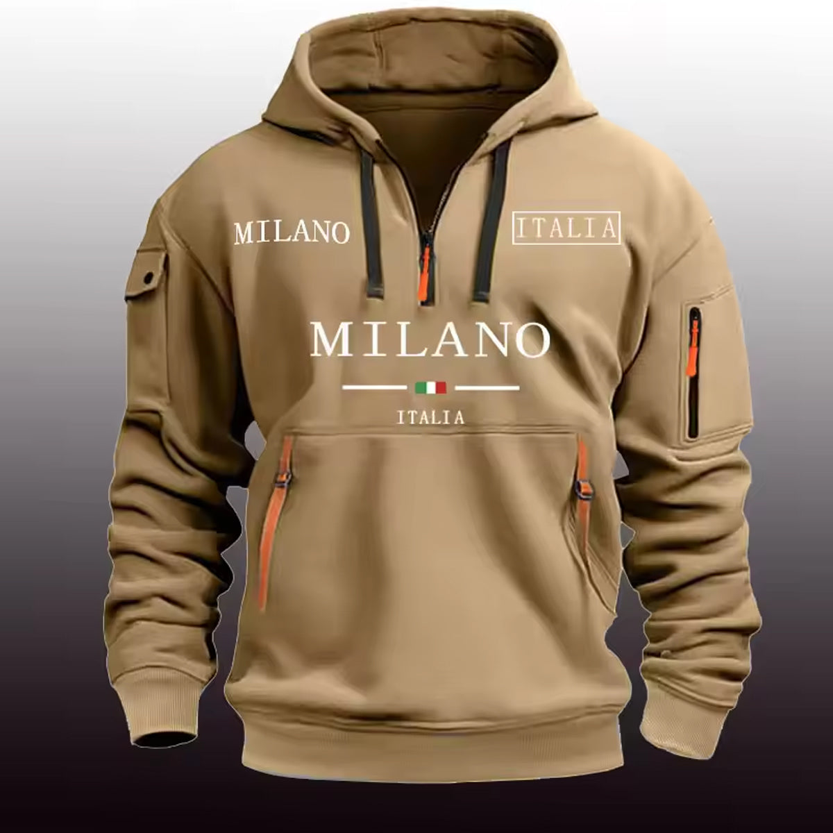 Packable Hooded Classic Wool Blend Jacket