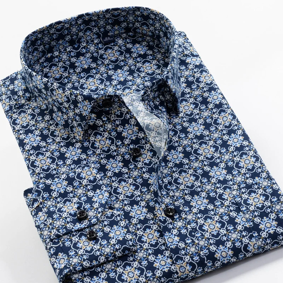 Men's Cotton Chequered Slim Fit Formal Shirt