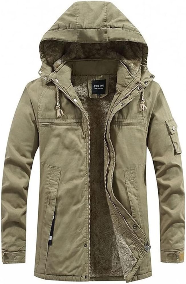 Men’s Heavyweight Winter Jacket – Thermal Insulated Cold Weather