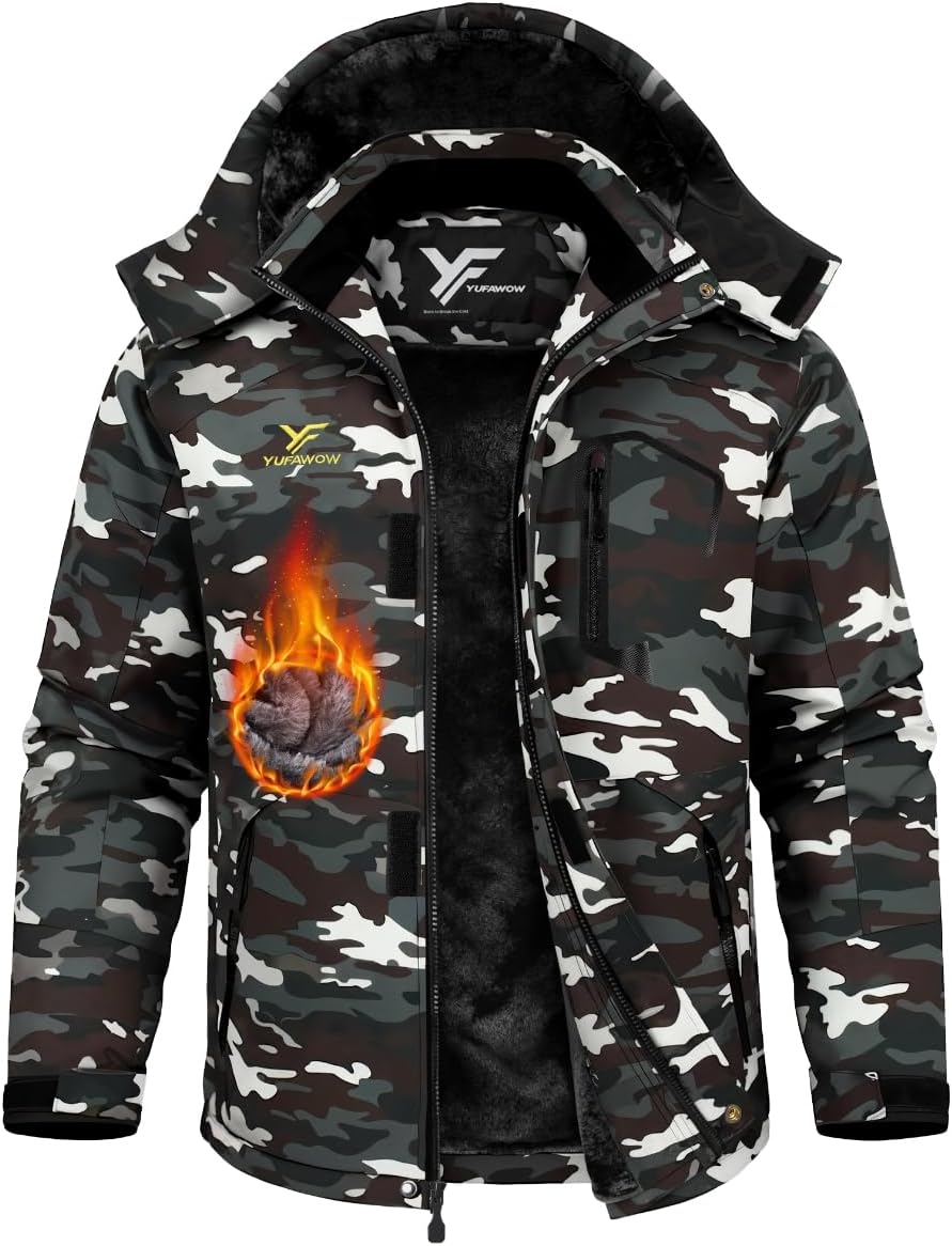 Men’s Heavyweight Winter Jacket – Thermal Insulated Cold Weather