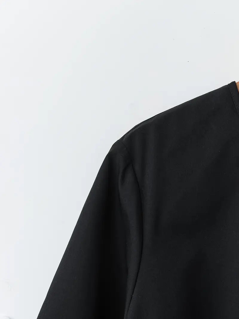 Comfort Chic Black Plus-Size Soft & Comfort material Shirt & Pants Set