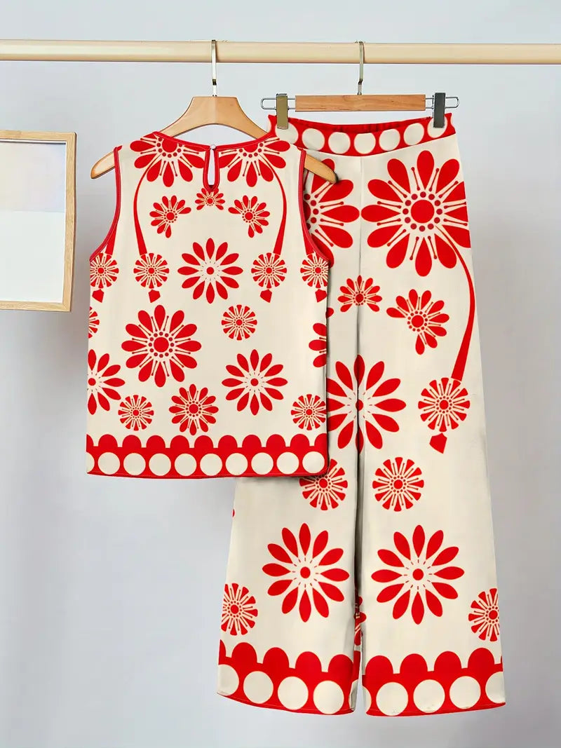 Half shoulder printed Plus-Size Soft & Comfort material Shirt & Pants Set