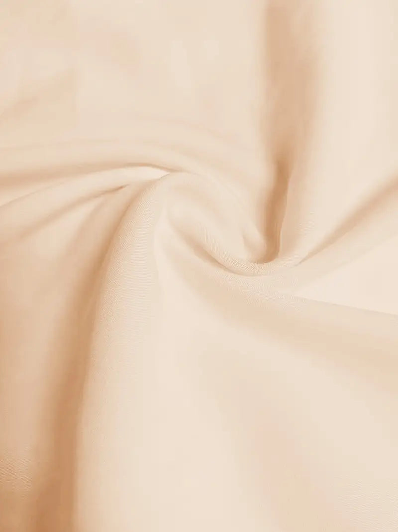 Comfort Chic Cream Colour Plus-Size Soft & Comfort material Shirt & Pants Set