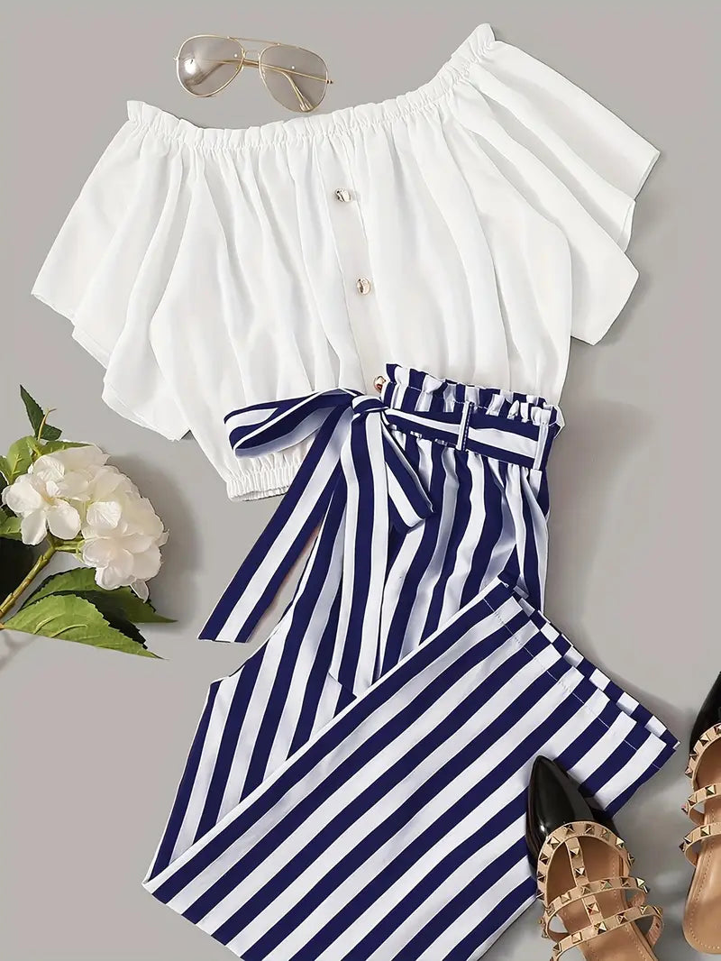 Comfort Chic: Plus-Size Soft & Comfort material Shirt & Pants Set