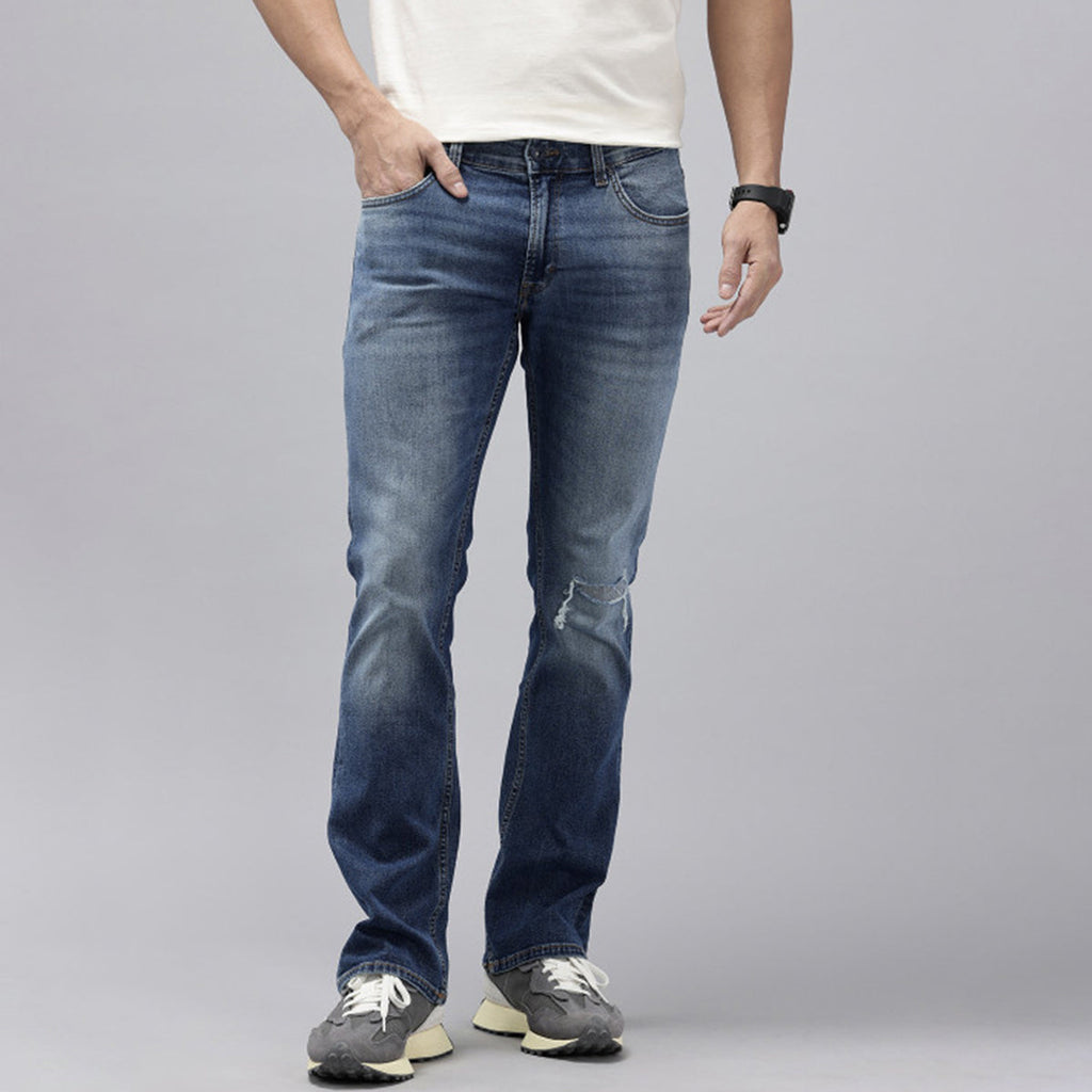 Dark Wash Slim Fit Jeans for Men – Stretchable – Durable Stitch