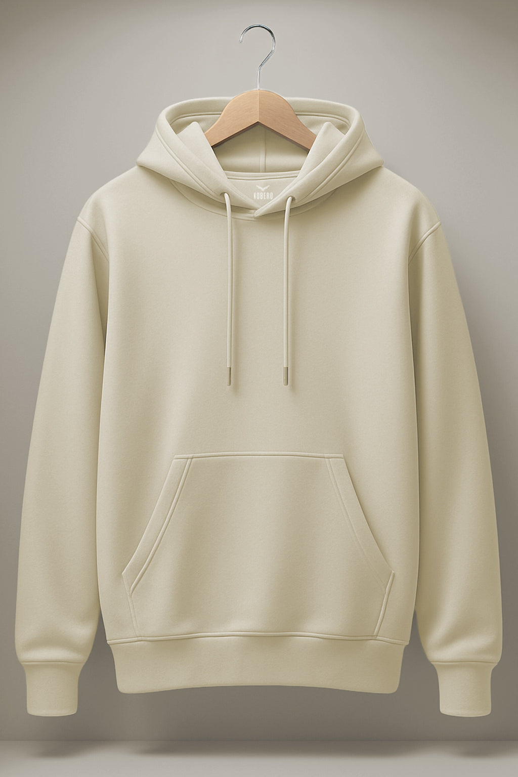 Classic Cotton Rich Hoodies For Men Bone White