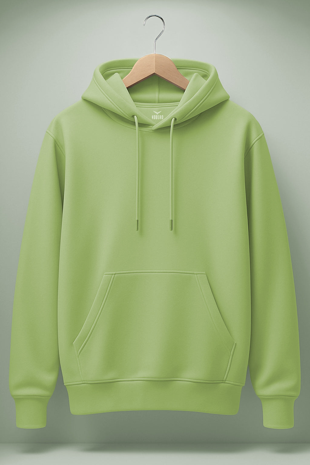 Classic Cotton Rich Hoodies For Men Cool Matcha
