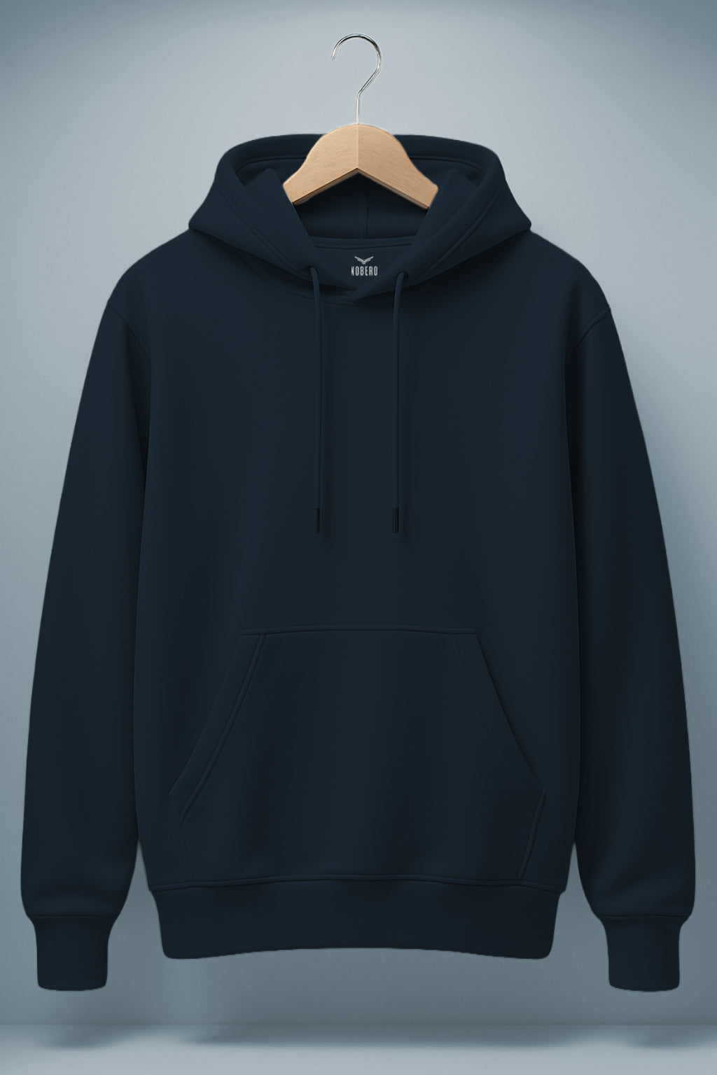 Classic Cotton Rich Hoodies For Men Navy Blue