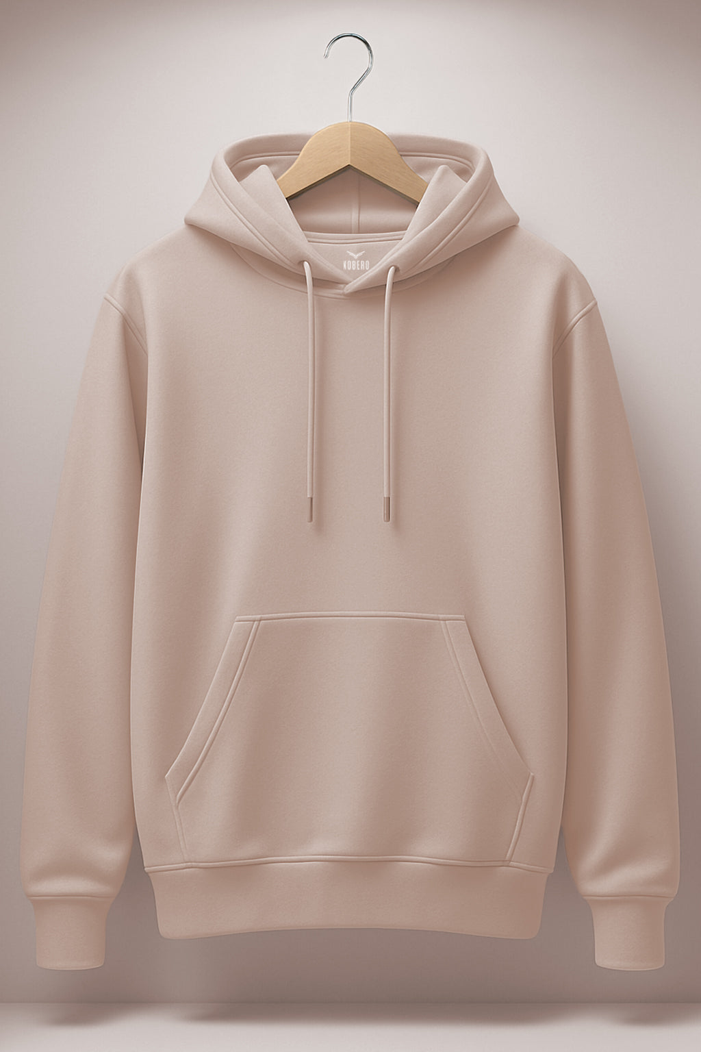 Classic Cotton Rich Hoodies For Men Pink Clay